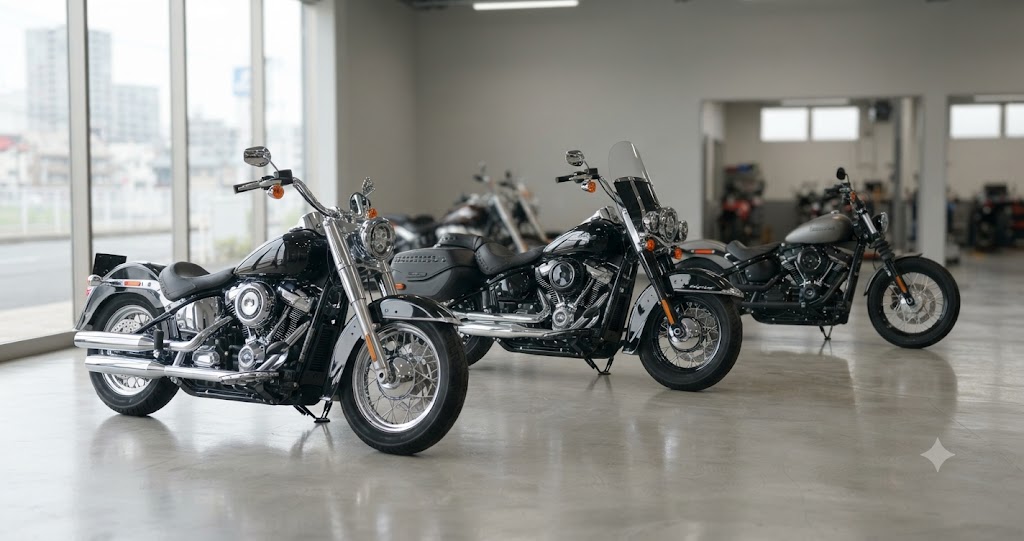 ハーレー車種・相場・資産価値の活用法を表すイメージ画像